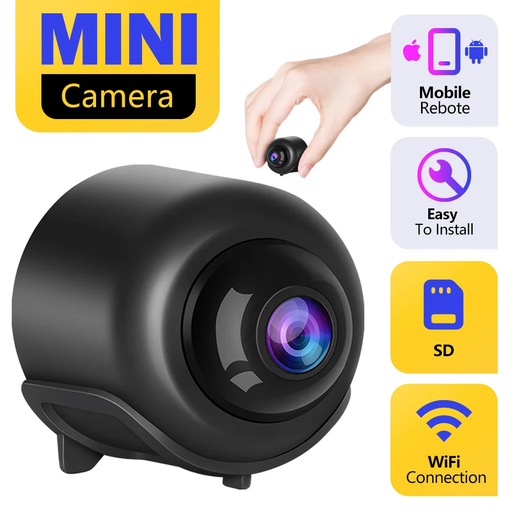 HD Mini WiFi Camera Indoor Safety Security Surveillance